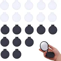 Merkloos Set da trucco con specchio, 20 pezzi - Mini specchio pieghevole - Portatile, ideale per le donne - Perfetto per i viaggi - Dimensioni 7,1 x 6 cm - Riflesso nitido - Specchio da viaggio