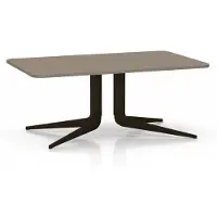 Xl Moebel Gmbh Tavolino da caffè dal design moderno, beige e marrone, con struttura in metallo