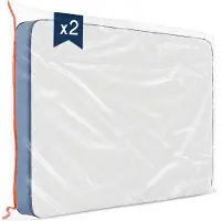 Markenlos Borsa in plastica per riporre materassi 160x200 cm, spessore 30 cm, 2 pezzi