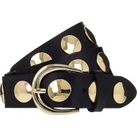 B.belt Cintura Vera Pelle 100 cm nero