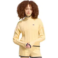 Adidas Originals Gilet / Cardigan CABLE KNIT FIREBIRD TRACK TOP donne - Beige - EU M