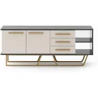 Xl Moebel Gmbh Credenza beige Designer Soggiorno Legno Lowboard