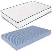 Dripio Materasso pieghevole, dimensioni 140x185 cm, altezza 14 cm, in poliuretano, ipoallergenico, colore bianco
