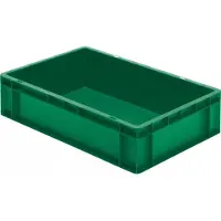 LA-KA-PE Contenitore da trasporto impilabile L600xL400xH145mm - TK600/145-0 VERDE