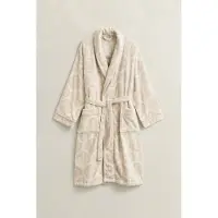 Gant Unisex Monogram Robe Sugar White Taglia: L | Accappatoi Outlet | Unisex | Bianco