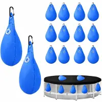Selius Pesi per coperture di piscine, confezione da 12 pezzi, sacchetto per l'acqua della piscina per la protezione invernale