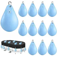 Selius Set di 12 pesi con sacche d'acqua in PVC per coperture di piscine