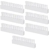 Selius Testina di aspirazione per piscina, set di 7 spazzole di ricambio, 8x2,5 cm, in plastica