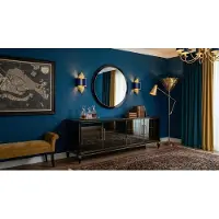 AEA Set per sala da pranzo, composto da: credenza, specchio da parete. Stile moderno, robusto, di alta qualità
