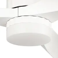 LUCANDE Ventilatore da soffitto LED Novri, bianco, Ø 132 cm, CCT