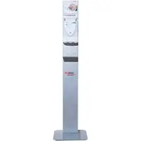 Bama Base per distributore SCJ PRO Hhe con display, 148 cm, argento