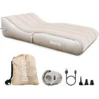 Merkloos Materasso gonfiabile divano letto - Pompa integrata - 220 x 110 cm - Borsa per il trasporto - Materassino ad aria per interno ed esterno