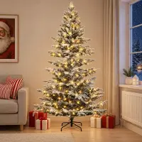 Syfax Albero di Natale Artificiale con Rami Pieghevoli 150 cm 150 LED
