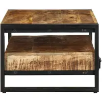 vidaXL Tavolino 90x50x36 cm Legno massiccio grezzo di mango