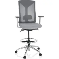 Hjh OFFICE Sedia da lavoro HALIFAX WORK Grigio