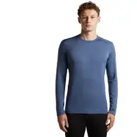 Icebreaker 260 Tech L/S Crewe Intimo lana merinos Uomo (XXL, blu)