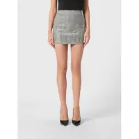 Philipp Plein Gonna mini in misto viscosa con strass