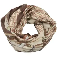 Liu Jo foulard metalware logo da donna dark mocha