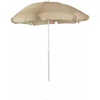 Merkloos Ombrellone da giardino in alluminio, diametro 200 cm, colore beige