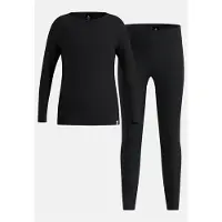 Odlo - Set maglia e calzamaglia termiche - Merino 200 Set Long Kids Black - Taglia Bambino 128 cm - Nero
