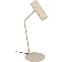 Eglo Lampada da tavolo Caminia, altezza 48,5 cm, color sabbia, acciaio