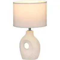 Pauleen Lampada da tavolo Pure Crush, bianca/beige