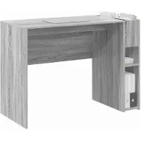 vidaXL Scrivania , pannello truciolare effetto legno Sonoma grigio, 109 x 50 x 78 cm