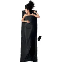 Cocoon TravelSheet Performer Sacco a pelo da viaggio (220 x 85 cm, nero)