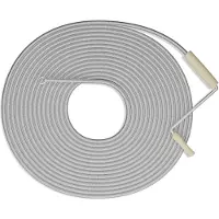 Relaxdays Spirale per la pulizia delle tubature, lunghezza 15 m, per lavandini, WC, docce, vasche da bagno, spirale per scarichi, in acciaio, color argento