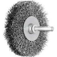 PFERD TOOLS Spazzola rotonda non annodata RBU filo d'acciaio con albero