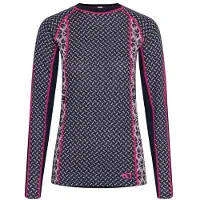 Kari Traa Women's Lekker L/S Intimo lana merinos Donna (M, blu)