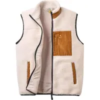 Passenger Trekker Recycled Deep Pile Sherpa Vest Gilet in pile Uomo (XXL, fuchsia)