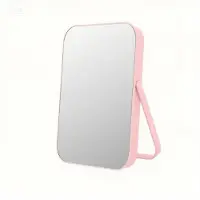 Dripio Specchio da trucco portatile con supporto pieghevole, rotazione di 90°, dimensioni 30,5x18 cm