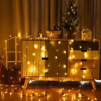 LILIIN , illuminazione natalizia a LED, 80 metri, 800 LED, luce bianco caldo, 8 modalità di illuminazione, spina EU, ideale per decorazioni interne