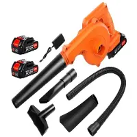 OEM Soffiatore e aspiratore per foglie, motore da 20.000 giri al minuto, velocità del vento di 120 mph, design leggero, compatibile con batteria da 21V, funzionamento manuale