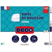 Dodo - Piumino ultraleggero 100 g/m² - Morbido voile - 240 x 260 cm - Bianco