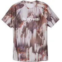 Nnormal - T-shirt tecnico ultraleggero e altamente traspirante - Race T-Shirt 02 W Print in Poliestere Riciclato - Taglia S - Bordeaux