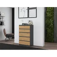 RAUMHIRSCH FURNITURE Comò moderno, grande e funzionale, con 5 cassetti