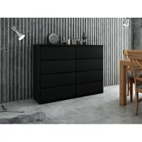 RAUMHIRSCH FURNITURE Comodino pratico da 120 cm con 6 cassetti e ampio spazio di archiviazione