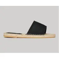 Superdry per donna. WF310223A Espadrillas di tela nera (38), Nero, Tessuto, Basso, Nessuno, Casual