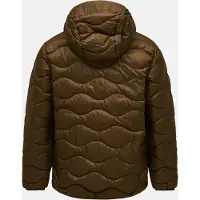 Peak Performance - Piumino leggero in piuma d’oca e idrorepellente - M Helium Down Hood Jacket Pine Needle in Pelle - Taglia M - Kaki