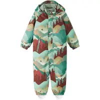 Reima Kid's Reimatec Winter Overall Puhuri Print Tuta outdoor Bambini (80, turchese)