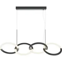 Maytoni Lampada a sospensione di design Node LED a 4 luci, bianco/nero, 40 W, 3000 K