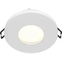 Maytoni Plafona da incasso STARK, rotonda, alluminio, GU10, 50 W, IP65, dimmerabile, bianco