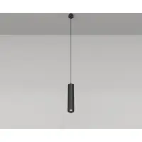 Maytoni Lampada a sospensione nera a 1 luce GU10 dimmerabile in alluminio FOCUS P075PL-01B