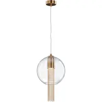 Maytoni Lampada a sospensione con paralume in vetro Flusso P095PL-01BZ1