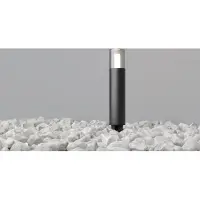 Maytoni Lampada con picchetto GLIDE, grafite, altezza 37 cm, IP54, G9