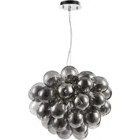 Maytoni Lampada a sospensione Balbo G9, design in nichel con sfere di vetro, 8 luci, 28 W, IP20