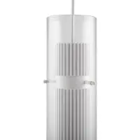 Maytoni Lampada a sospensione Dynamics con tubo di vetro, attacco GU10, 50 W, dimmerabile, bianco/trasparente