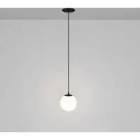 Maytoni Lampada a sospensione Luna Nero/Bianco, LED, alluminio/vetro, 330 lm, 4000 K, IP20